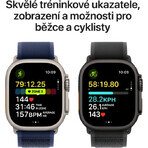 Apple Watch Ultra 2 (2024) 49 mm, titanio natural con asa milanesa en titanio natural M