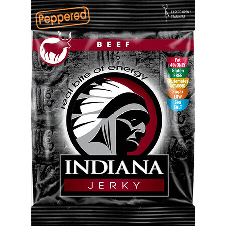 Indiana Jerky Rindfleisch Jerky mit Pfeffer 25 g