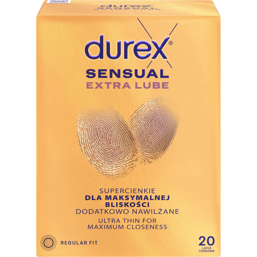 Durex Sensual Extra Gleitgel 20 Stück