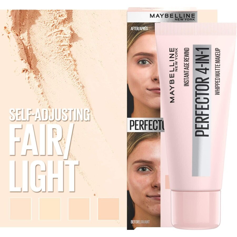 Maybelline New York Instant Perfector Mattierendes Make-up 4in1, 00 Fair 30 ml