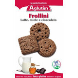 Biscuiti fara gluten Frollini cu lapte, miere si ciocolata, 200g, Agluten