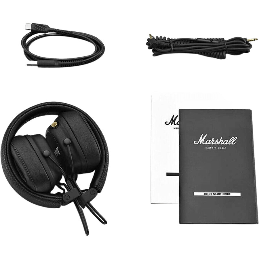 Marshall Major IV Bluetooth-Kopfhörer, schwarz