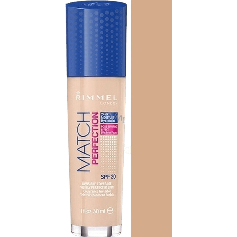 Rimmel London Match Perfection Foundation SPF20 Make-up 201 Klassisches Beige 30 ml