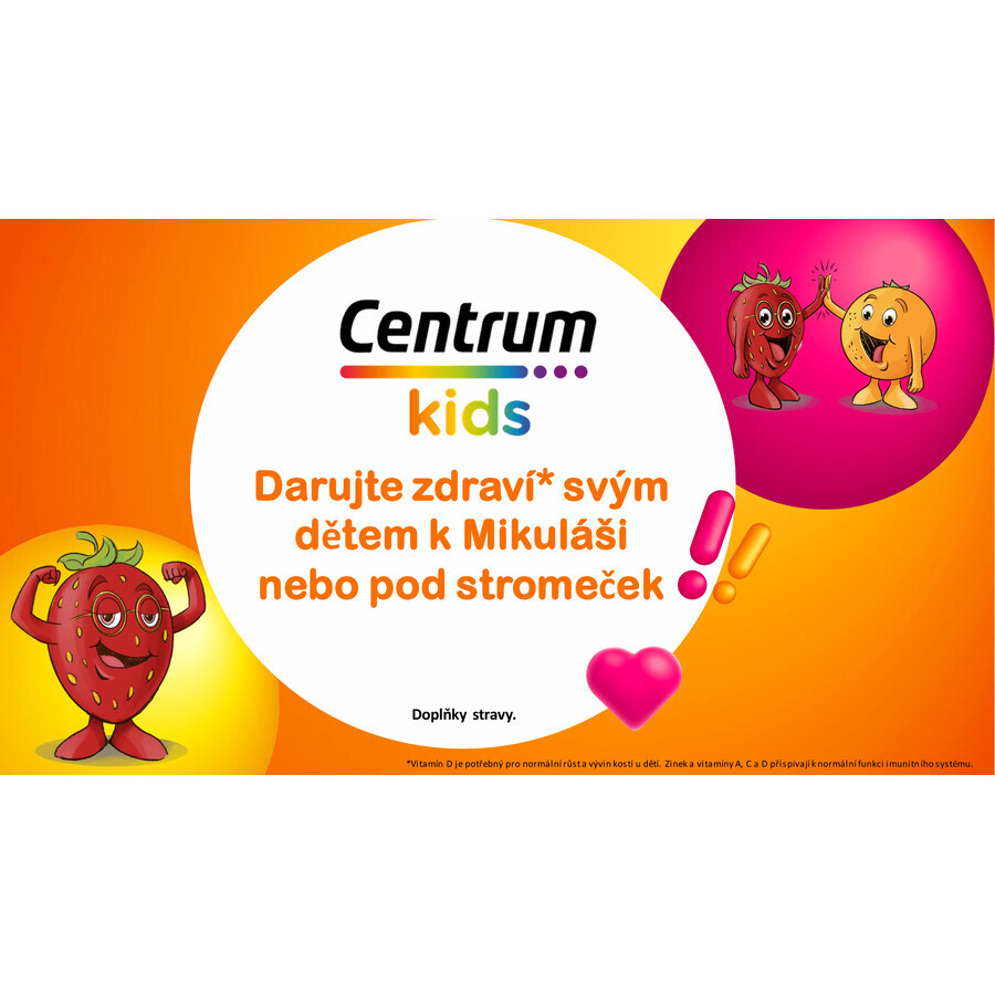 Centrum Kids Multifruit Gummies, confezione da 2 x 60 pezzi