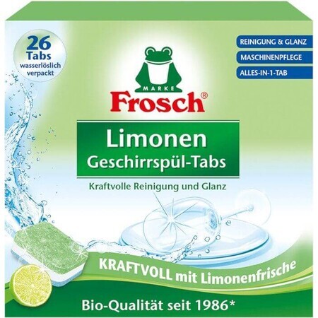 Frosch All in 1 ECO Geschirrspüler Tabletten Zitrone 26 Tabletten