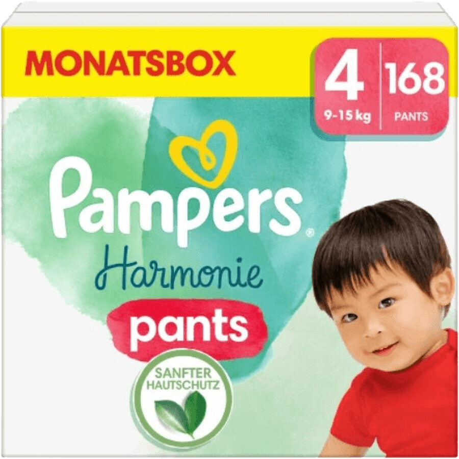 Pampers Harmonie Pants mărimea 4 - pachet lunar 168 buc