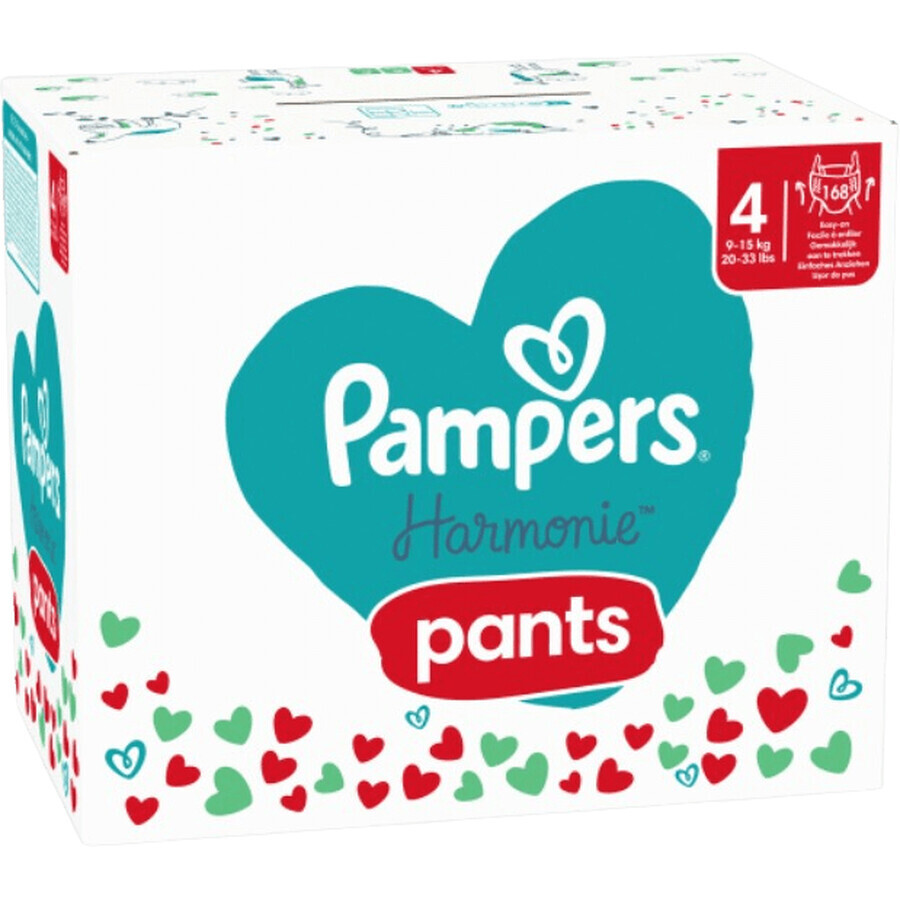 Pampers Harmonie Pants mărimea 4 - pachet lunar 168 buc