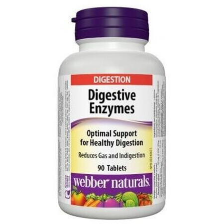 Webber Naturals Verdauungsenzyme 90 Tabletten