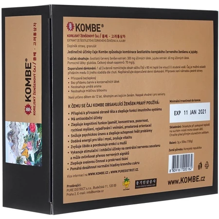 Té de ginseng coreano Kombe. 50