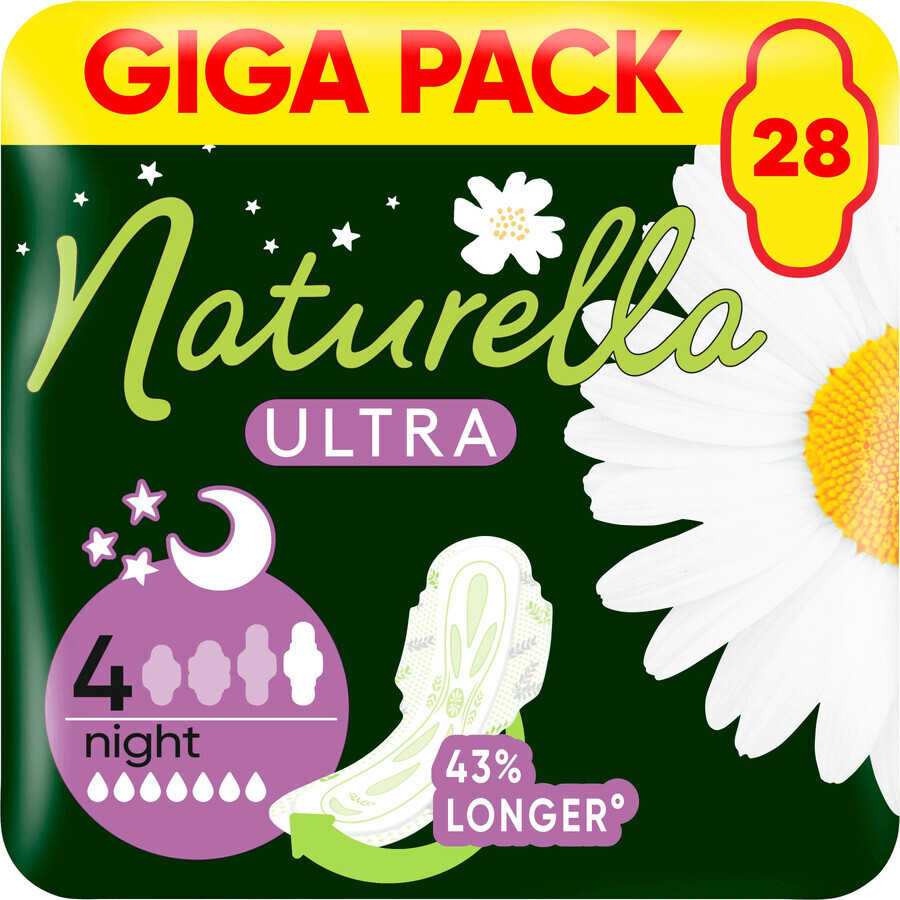 Naturella Ultra Night Größe 4 Binden mit Flügeln 28 Stück