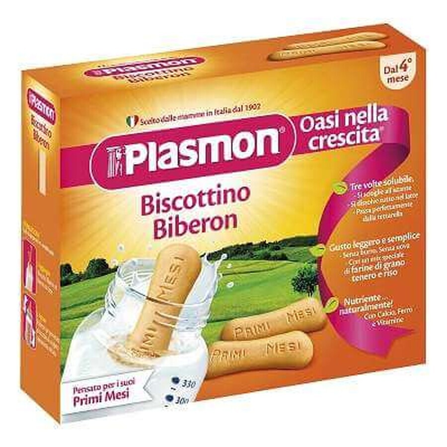 Biscuiti pentru biberon, +4luni, 300 g, Plasmon