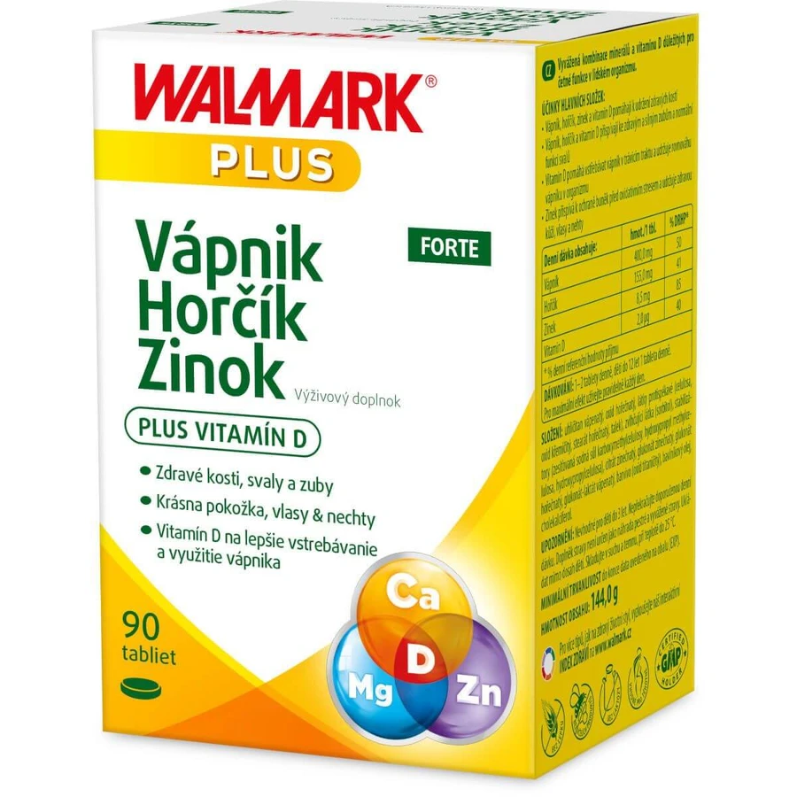 Walmark Calcium Magnesium Magnesium Zink FORTE 90 Tabletten