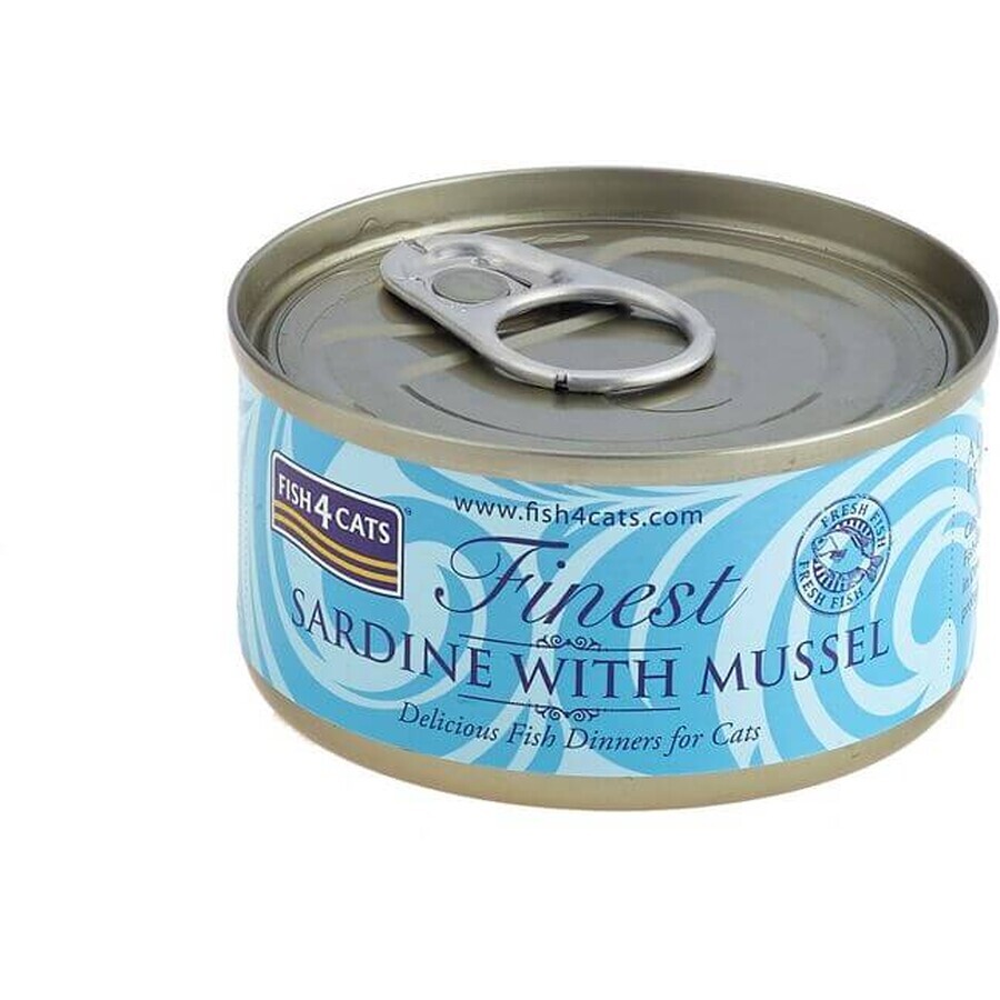 Fish4Cats Canned cat food Finest Sardines with mussels 70 g