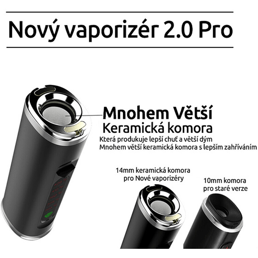 Green Earth Verdampfer für Hanf CBD und andere Kräuter, schwarz