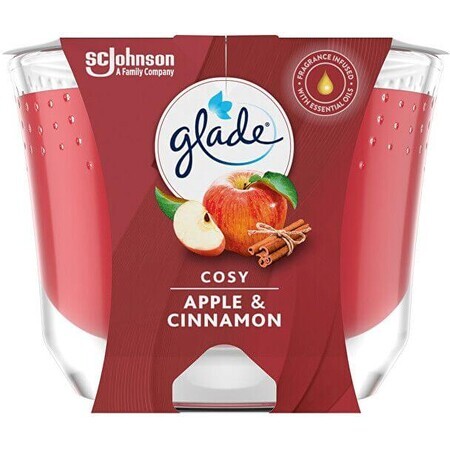 Glade Cosy Apfel & Zimt Duftkerze 224 g