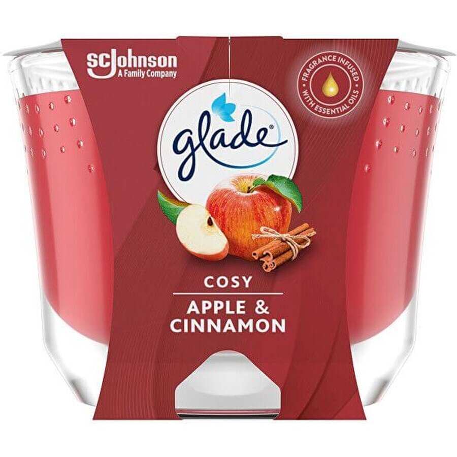 Glade Cosy Apfel & Zimt Duftkerze 224 g