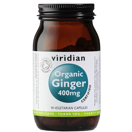 Viridian Bio-Ingwer 400mg, 90 Kapseln