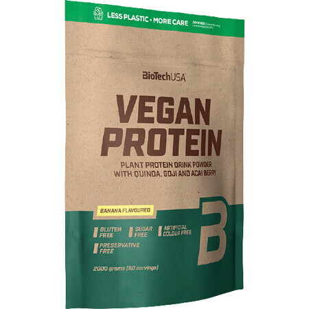 BioTech Proteína Vegana Pastel de Vainilla 2000 g