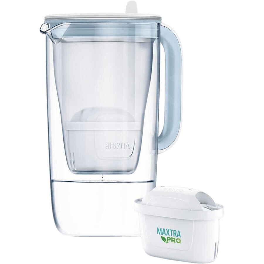 Brita One Filter-Wasserkocher, MX PRO Filter, Glas/Weiß 2,5 l