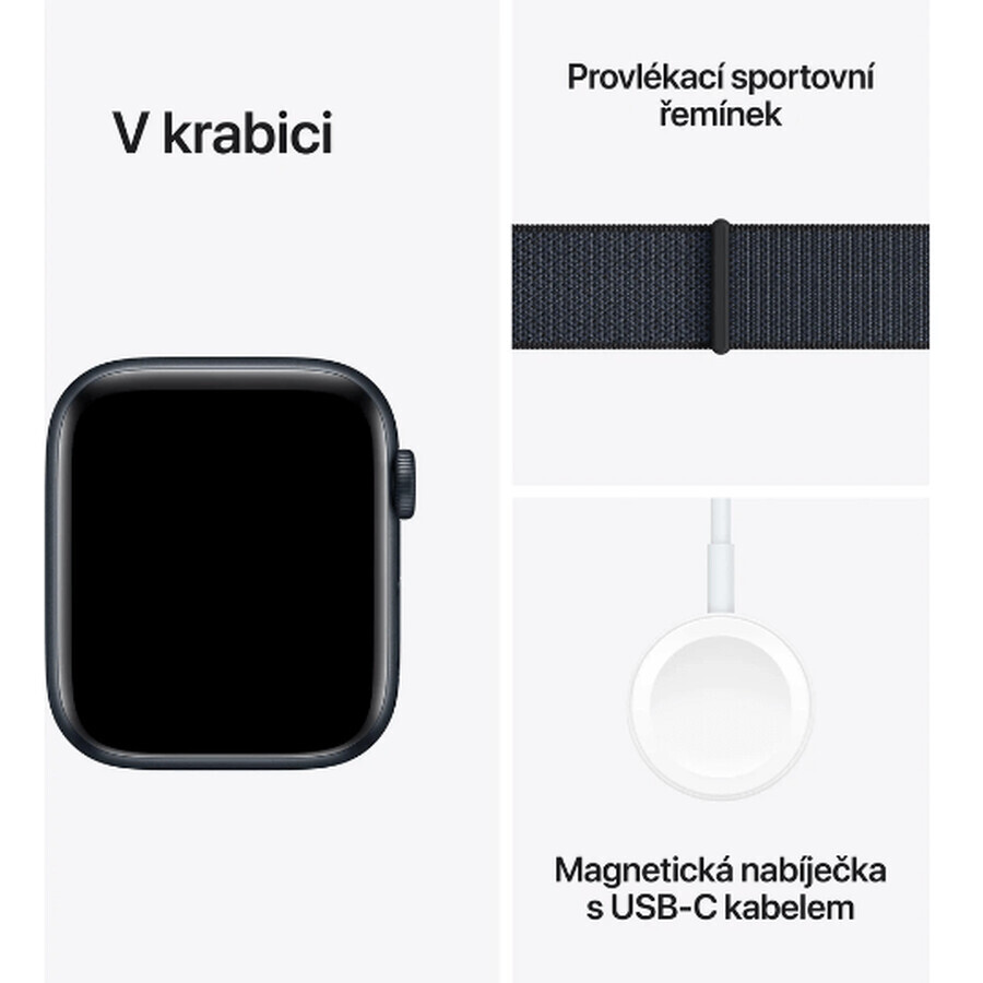 Apple Watch SE GPS GPS 44mm Midnight Aluminum Case with Sport Ink Buckle