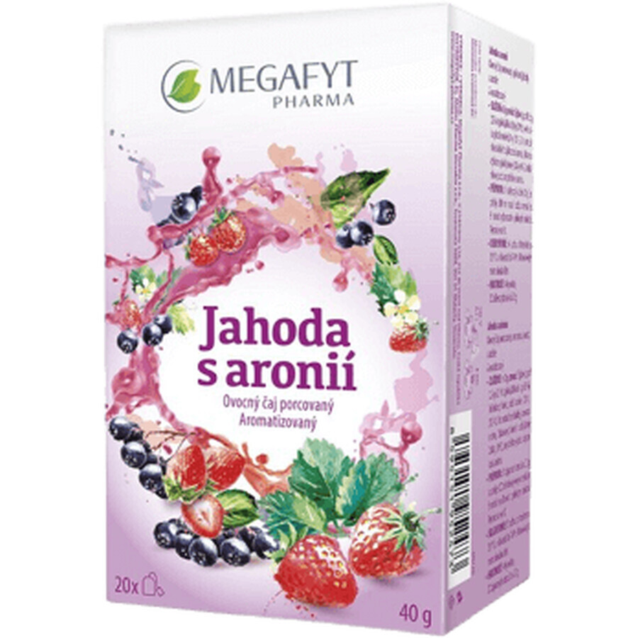 Megafyt Erdbeeren mit Aronia Sachet 20 x 2 g