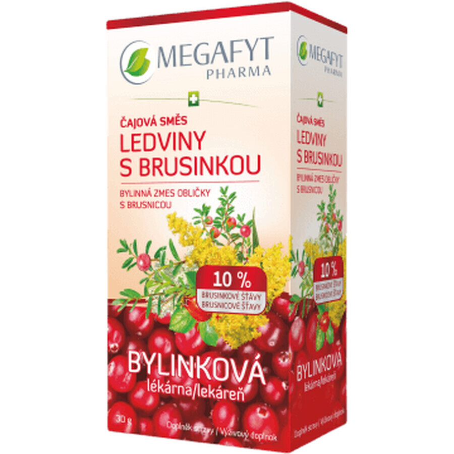 Megafyt Kräuterapotheke Niere mit Cranberry-Tee-Mischung, 20 x 1,5 g