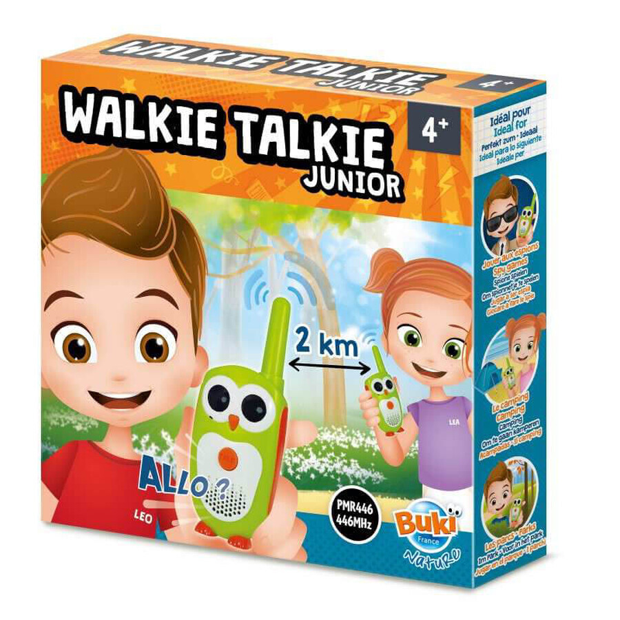 Kinder Walkie Talkie Set - Junior Version, 4 Jahre+, 2 Stück, Buki