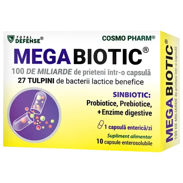 Megabiotic, 10 magensaftresistente Kapseln, Cosmopharm
