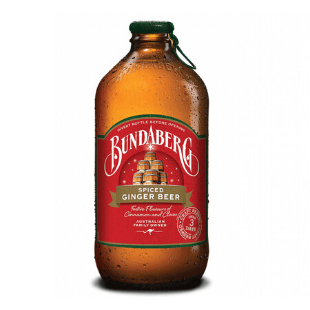 Bevanda gassata al gusto di zenzero e cannella Ginger Beer, 375 ml, Bundaberg