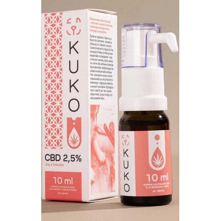 CBD Öl 2,5% für kleine Hunde und Katzen - 10ml KUKO Lachsöl von Yango