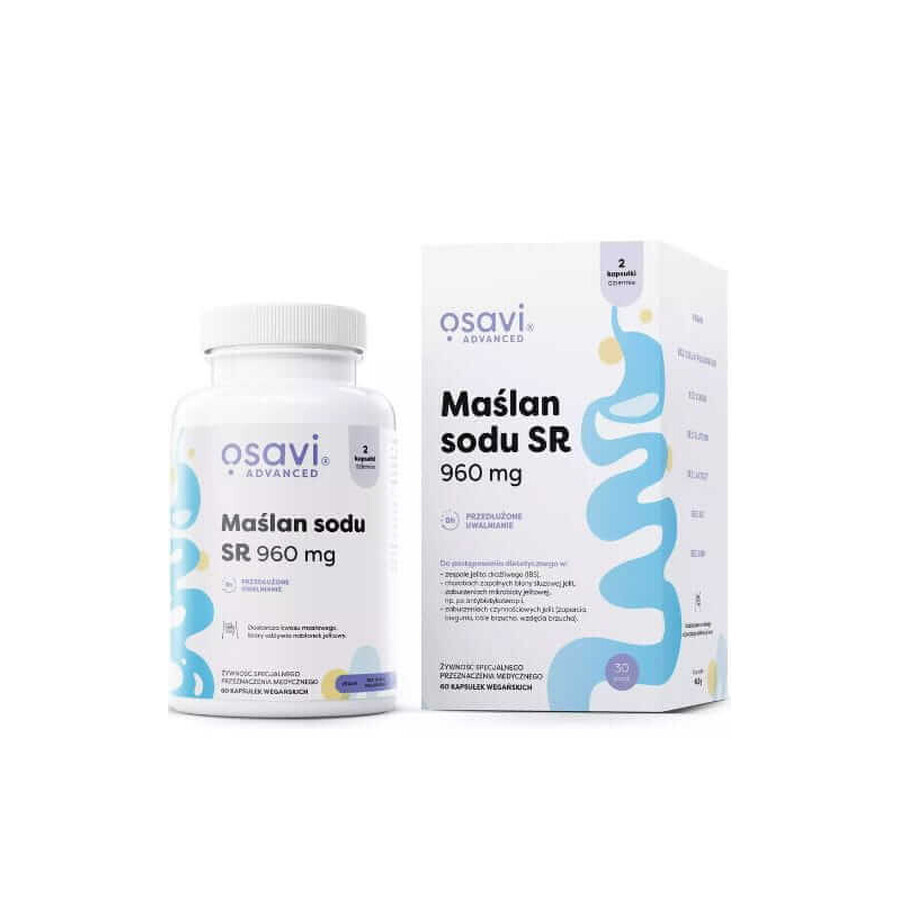 Natrium Butyraat SR, 960mg - 60 veganistische capsules Osavi