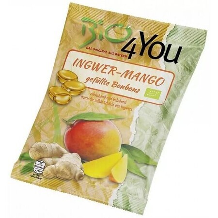 Mago und Ingwer Bonbons, 45 gr, Bio4You