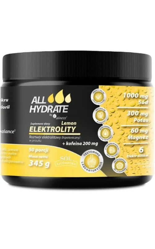 Zitrone + Koffein Elektrolyte 345g ALLHydrate