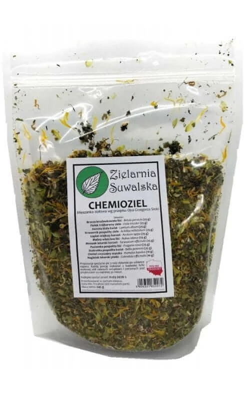 Kräuter Chemioziel Kräutermischung nach dem Rezept von Pater Grzegorz Sroka 245g Zielarnia Suwalska