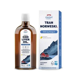 Osavi Norwegischer Tran, 1000mg Omega 3 (Zitrone) - 250 ml