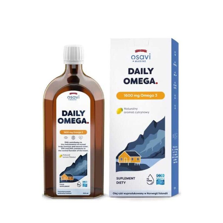 Osavi Daily Omega 1600mg Omega-3, 500ml