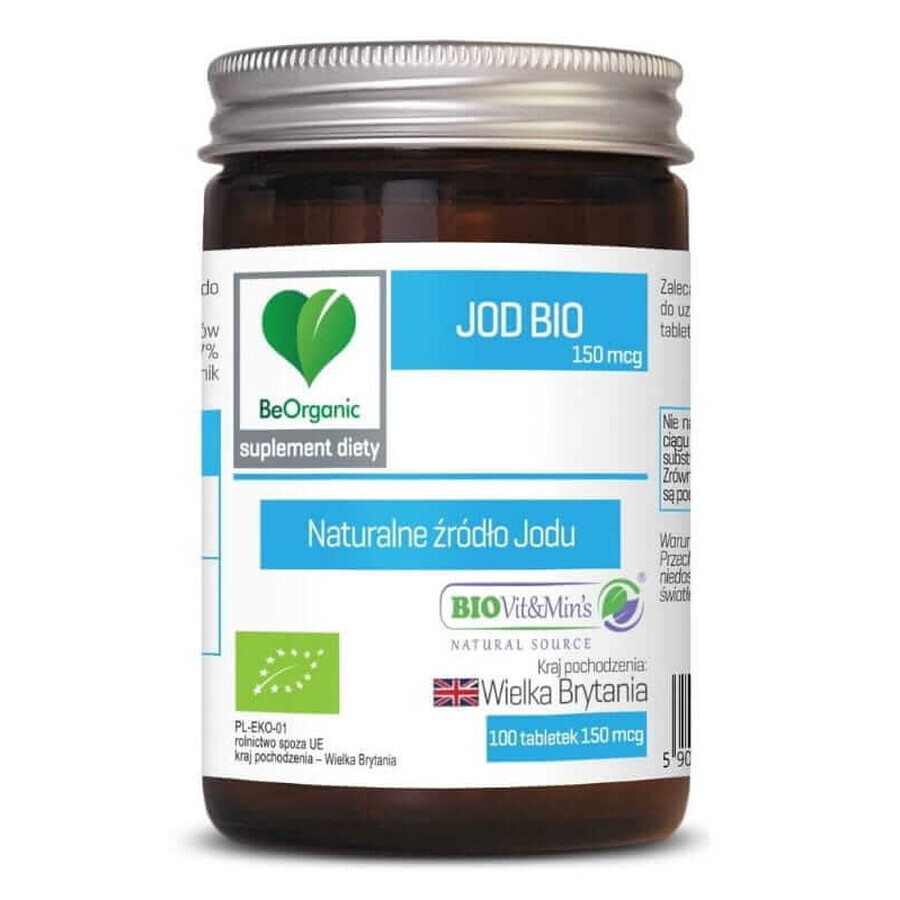 BeOrganic Jod Bio 150 mcg 100 Tabletten