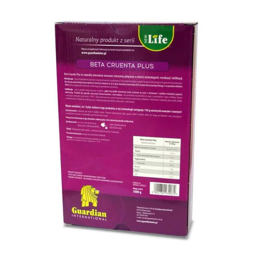 Beta Cruenta Plus - Rote Bete mit Aronia 1kg, Guardian International