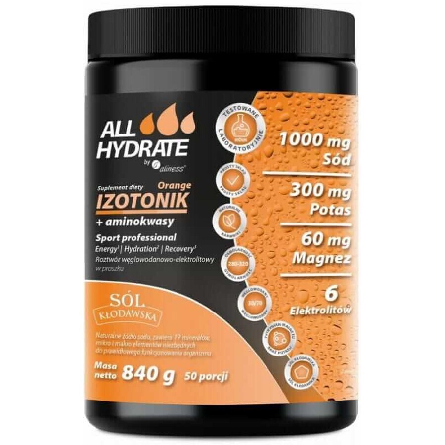 Isotonic Orange + Amino Acids 840g ALLHydrate