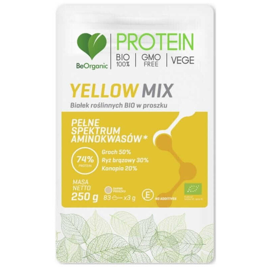 Yellow MIX ORGANIC pflanzliches Eiweißpulver 250g Medicaline