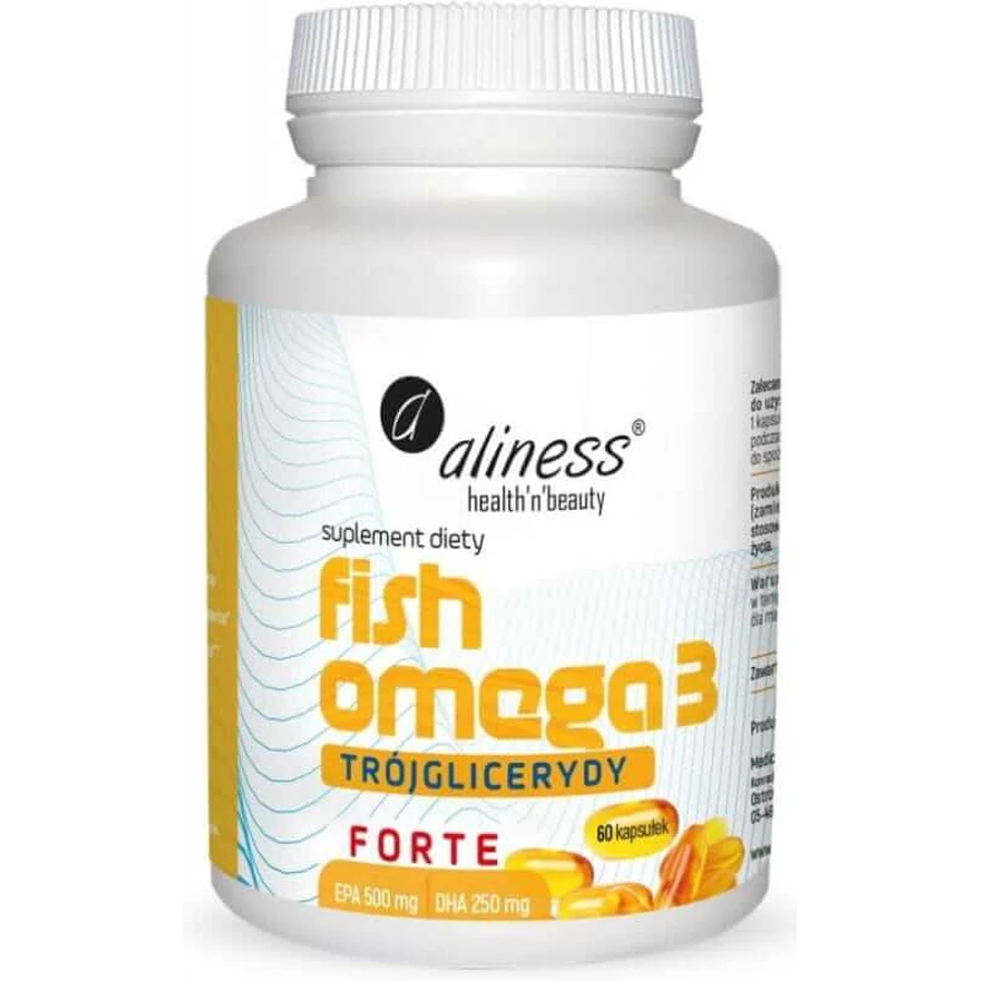 Oméga-3 de poisson à forte triglycéride 60 gélules Aliness