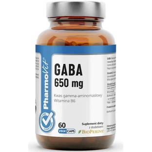 GABA 650 mg 60 Kapseln Pharmovit Clean Label
