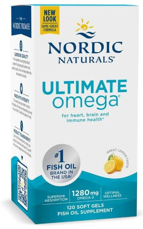 Ultimate Omega, 1280 mg, Zitrone, 120 Kapseln Nordic Naturals