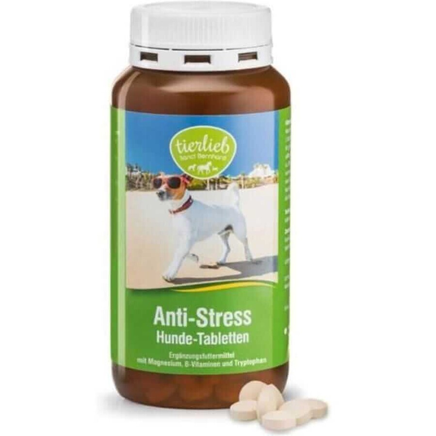 Antistress for dogs 340 tabl. - chamomile, ginger, tryptophan, magnesium Tierlieb Sanct Bernhard