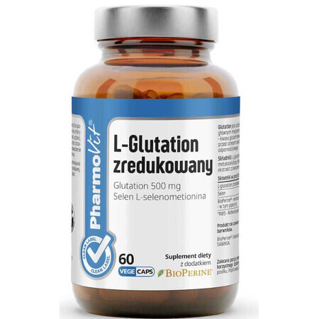 Reduziertes L-Glutathion + Selen 60 Kapseln Pharmovit Clean Label