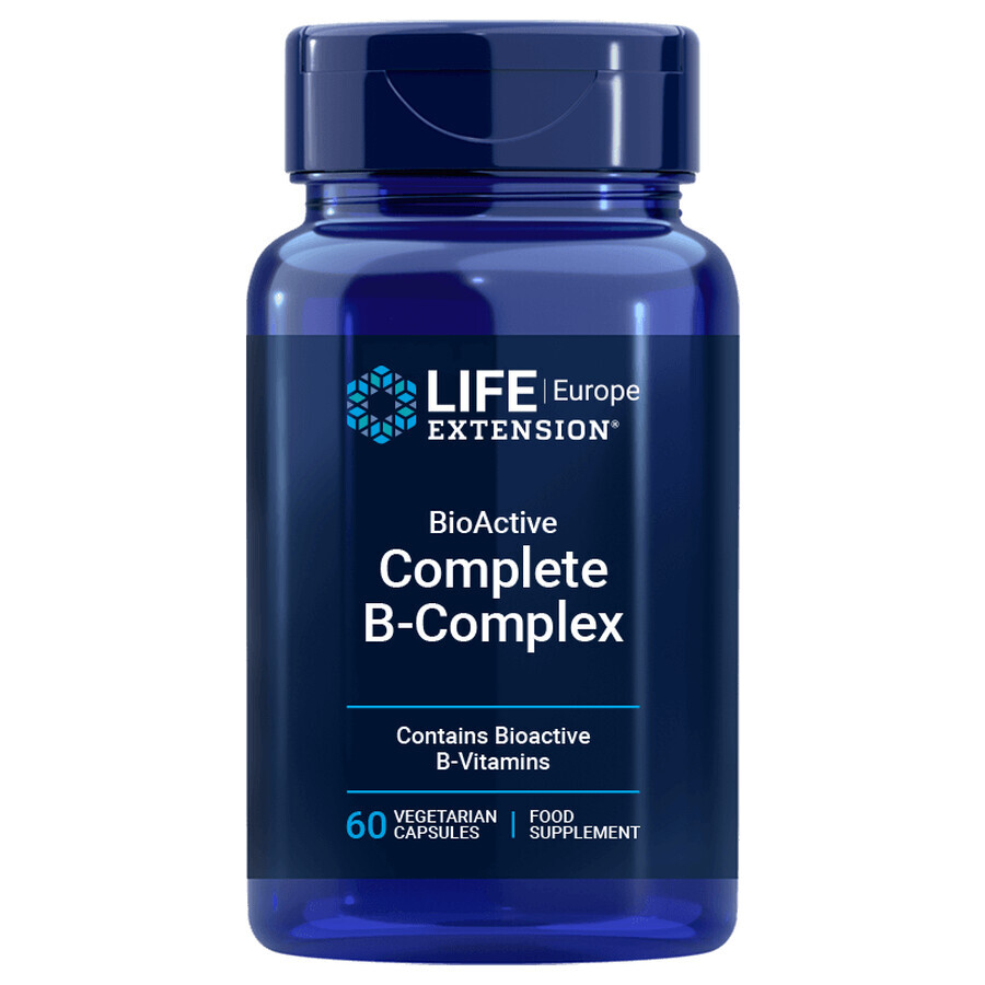 Vitamin B-Komplex - BioActive Complete B Complex Life Extension - 60 Kapseln