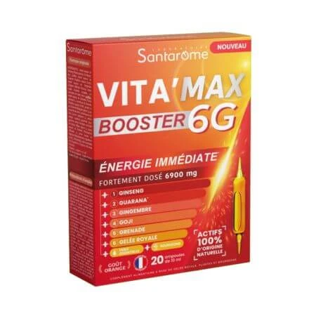 Vitamax 6G, 20 Fläschchen à 10 ml, Santarome