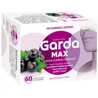 Garda Max, zwarte bessensmaak, 60 pillen