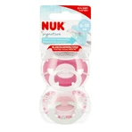 NUK Signature, pacifier, silicone, anatomical, pink, 6-18 months, 2 pieces