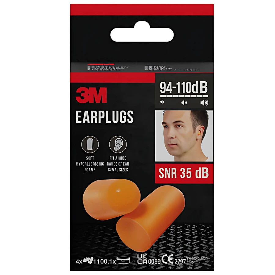 3M 1100C4, tapones para los oídos, 8 piezas